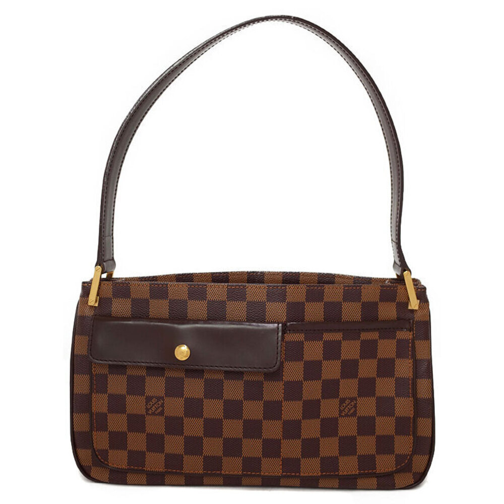 Louis Vuitton Damier Aubagne Ebene Brown Canvas Shoulder Bag